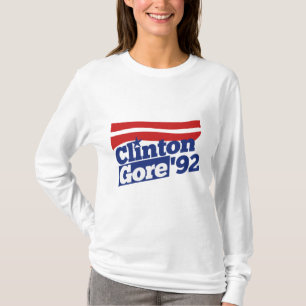 T-shirt Clinton Gore 92 politique rétro