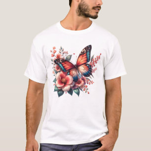 T-shirt Clipart-96284 de la sublimation du ressort papillo