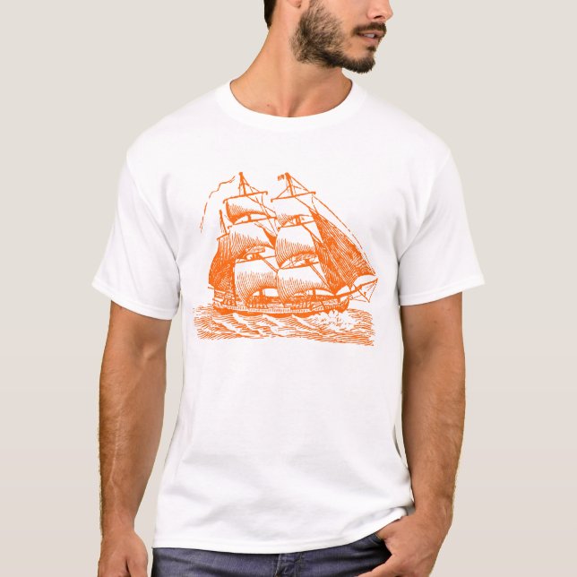 T-shirt Clipper - Orange (Devant)