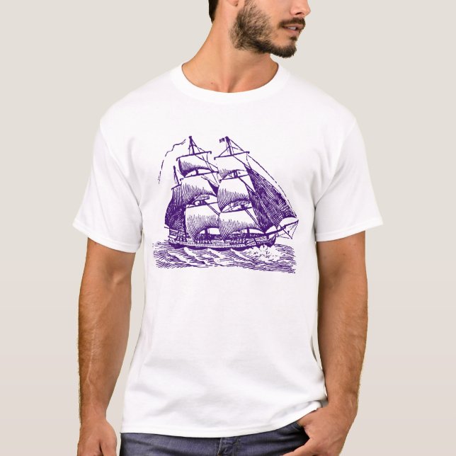 T-shirt Clipper - Violet profond (Devant)