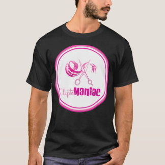 T-shirt CliptoMANIAC rose sur noir