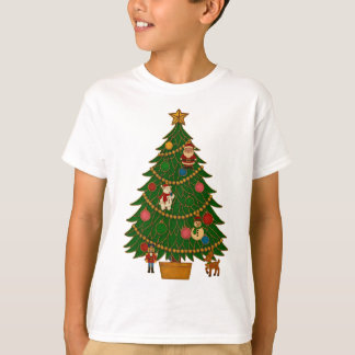 T-shirt Cloisonne Art Christmas Tree Character Ornaments
