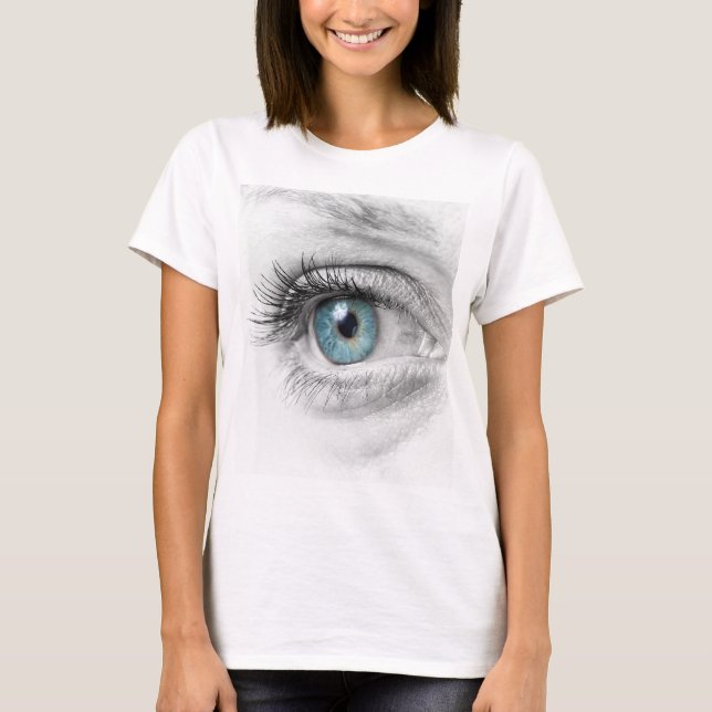 T-shirt Closeuse oculaire humain (Devant)