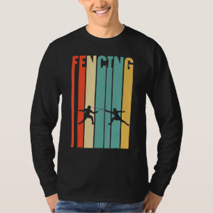 T-shirt Clôture clôture Vintage Epee Sword Fighter Foil Fe