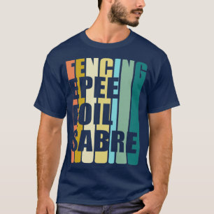 T-shirt Clôture de clôture Epee Foil Sabre
