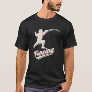 T-shirt Clôture - Retro Vintage Fencer