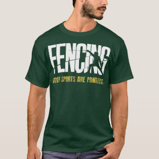 T-shirt clôtures Autres Sports Sans Pointless Fencer Epee