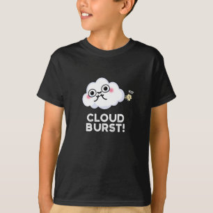 T-shirt Cloud Burn Funny Cloud Fart Pun Dark BG