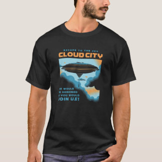 T-shirt Cloud City Funky Novety Pour Hommes, Femmes Enfant