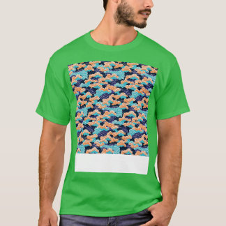 T-shirt Cloud Motif sans couture Sky Cloudscape Jour flott