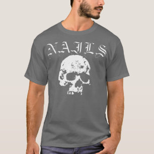 T-shirt Clous Hardcore Punk Band Blanc