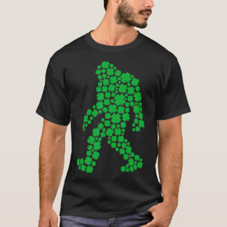 T-shirt Clover Bigfoot St Patrick's Day Boys Shamrock 