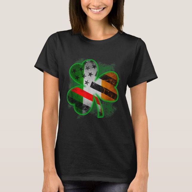 T-shirt Clover irlandais Jour de la Saint Patrick mince de (Devant)