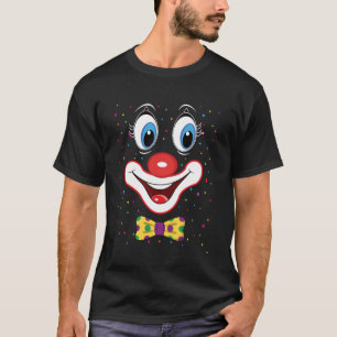 T-shirt Clown Carnaval Visage Cirque Costume Enfants Homme