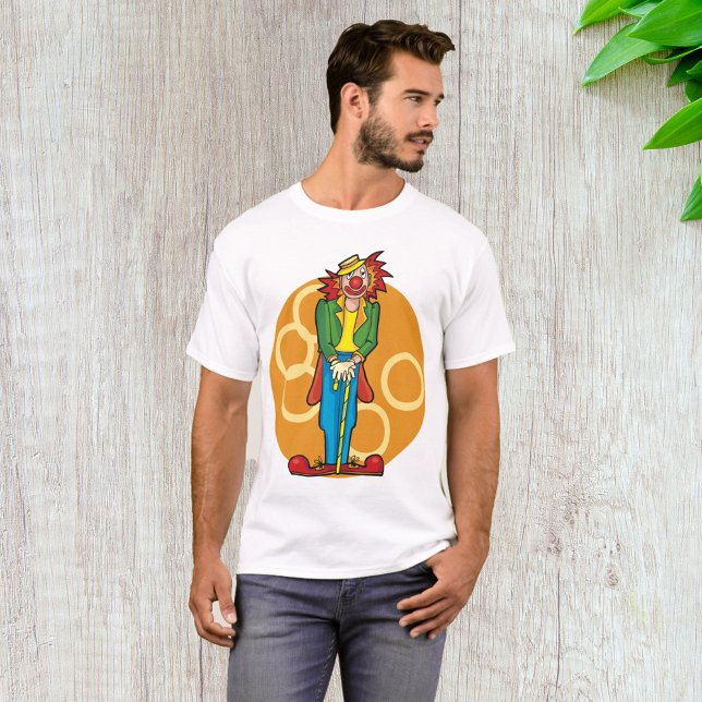 T-shirt Clown de dessin Whimsical aux couleurs vives (Créateur téléchargé)