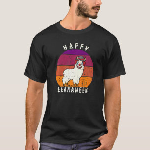 T-shirt Clown d'Halloween effrayant Llama Pun Joyeux Llama