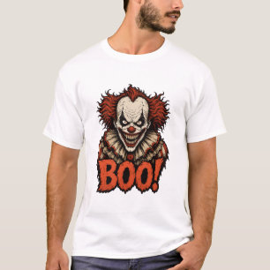 T-shirt Clown Effrayant BOO Halloween Épouvantable