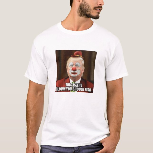 T-SHIRT CLOWN EFFRAYANT DE DONALD TRUMP (Devant)