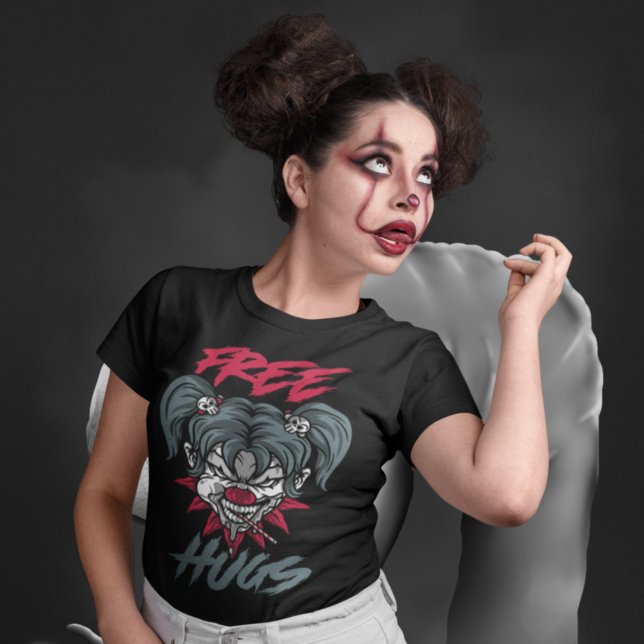 T-shirt Clown effrayant sans les câlins (Créateur téléchargé)
