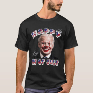 T-shirt Clown Joe Biden Happy 4Th Of July For Hallow