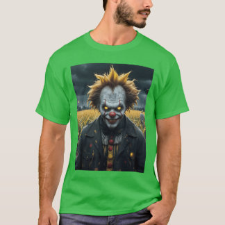T-shirt clown maléfique un monstre de champ de maïs horreu