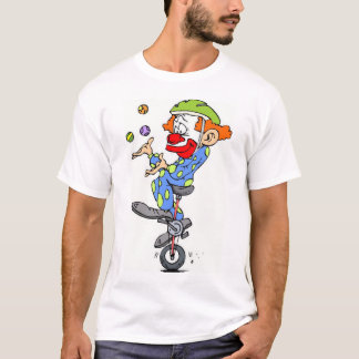 T-shirt clown_on_unicycle