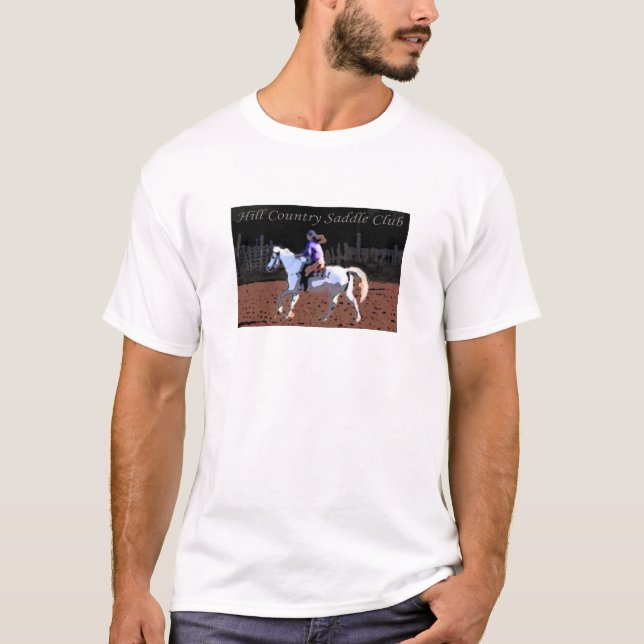 T-shirt Club #1 de selle de pays de colline (Devant)