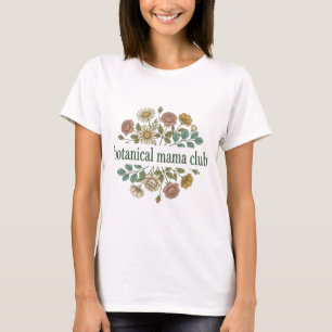 T-Shirt Club Botanical Mama Fleur Sauvage Boho..