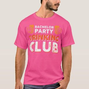 T-shirt Club de boisson pour enterrement de vie de garçon