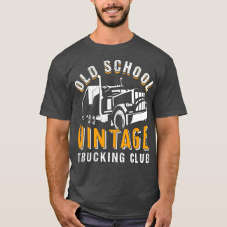 T-shirt Club de camionnage Vintage Old School 1
