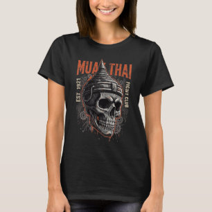T-shirt Club de combat de Muay Thai Kick du guerrier mécan