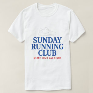 T-shirt Club de course motivant du dimanche Club de course