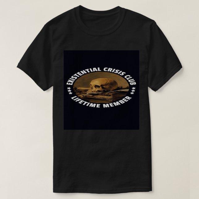 T-shirt Club de crise existentiel (Design devant)