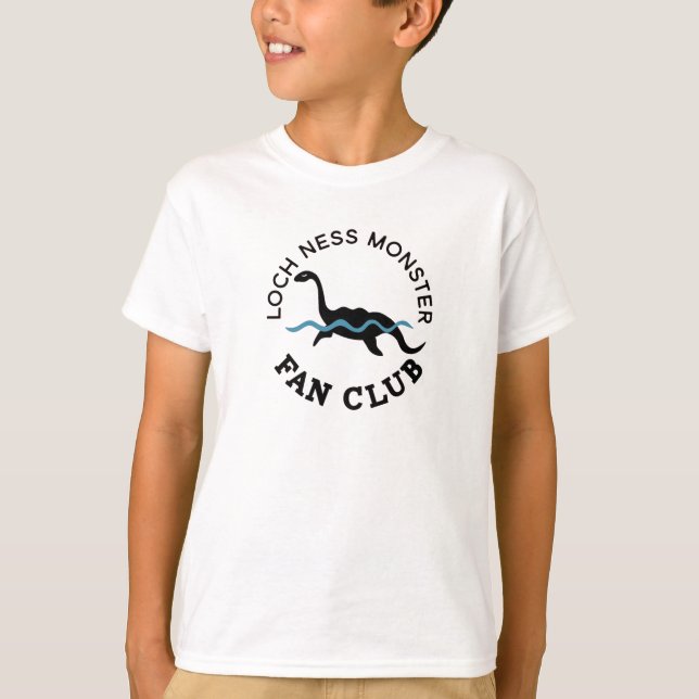 T-shirt Club de fan de monstre de Loch Ness (Devant)