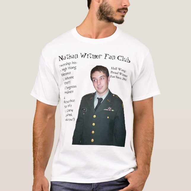 T-shirt Club de fan de Witmer (Devant)