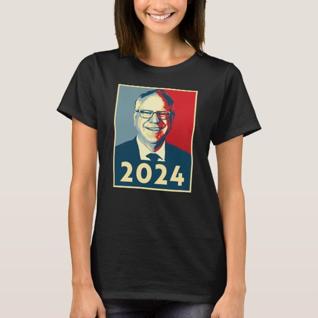 T-shirt Club de fans Tim Walz (Devant)