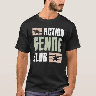 T-shirt club de genre d'action