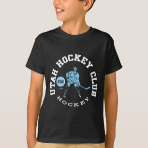 T-shirt Club de hockey de l'Utah Edge Black Officiellement
