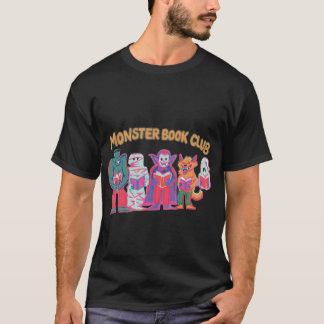 T-shirt Club de lecture des monstres Rétro Halloween année