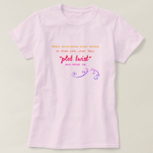 T-shirt Club de livres humoristiques Plot Twist