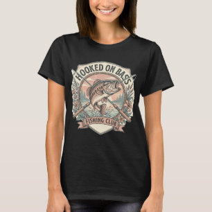 T-shirt Club de pêche preppy rétro accroché à la pêche au 