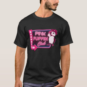T-shirt Club de Puffin rose