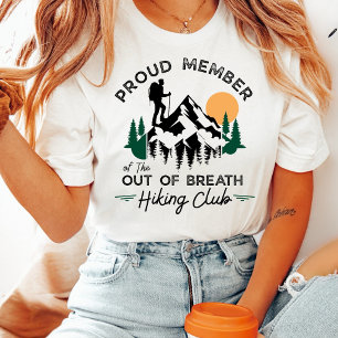 T-shirt Club de Randonnée Essoufflé Montagne Vintage
