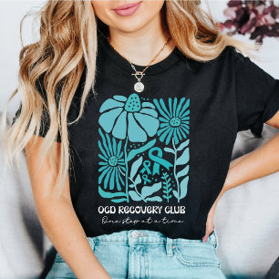 T-shirt Club de rétablissement de TOC rétro boho un pas à 