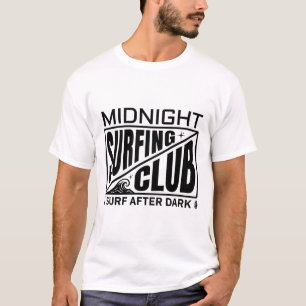 T-shirt Club de surf de minuit Vie des surfeurs au clair d