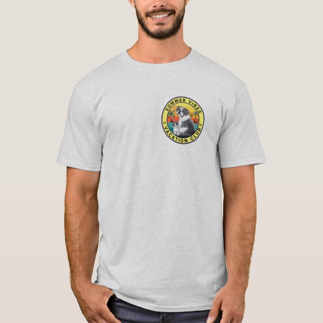 T-shirt Club de vacances Summer Vibes (Devant)