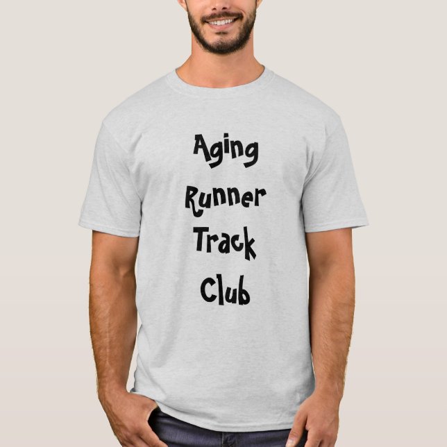 T-shirt Club de vieillissement de RunnerTrack (Devant)