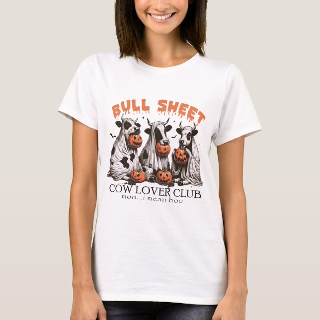 T-shirt Club des amateurs de vaches de tôle d'Halloween (Devant)