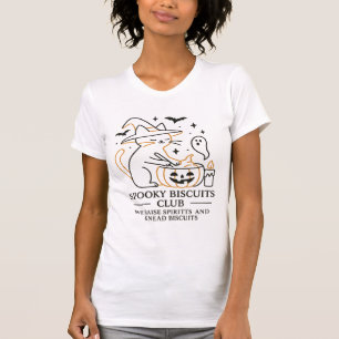 T-shirt Club des biscuits effrayants Chat Halloween Drôle