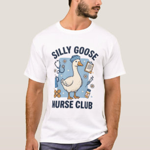 T-shirt Club des infirmières de l'oie idiote Création vect